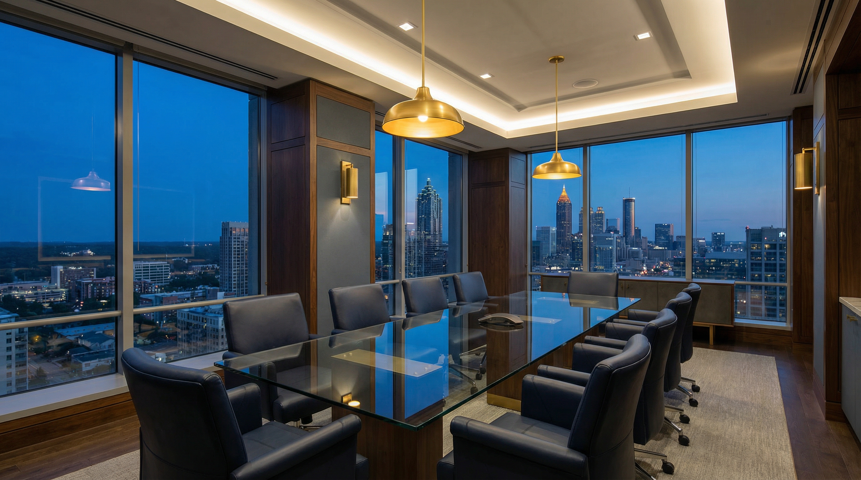 Modern Atlanta Skyline